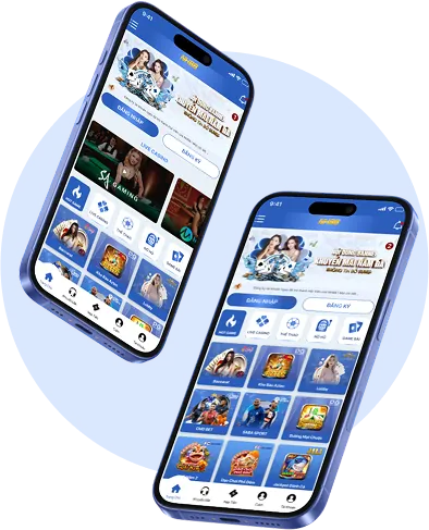 Hình ảnh đa dạng trò chơi, cá cược thể thao, casino trực tuyến, bắn cá, slot game.