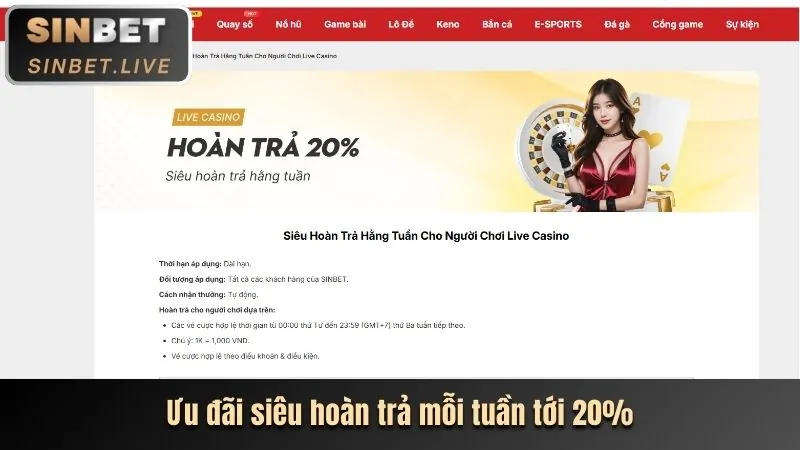 Thưởng nạp lần đầu và hoàn trả kc6